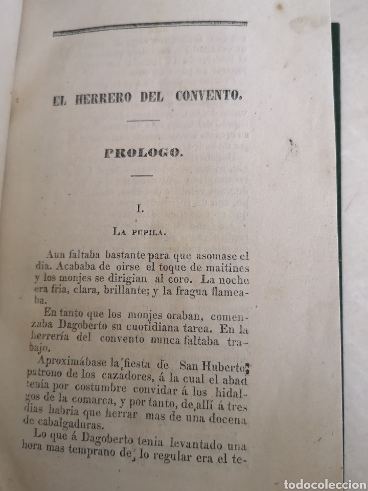 Libros antiguos: El herrero del convento Ponson du Terrail. 1869 - Foto 3