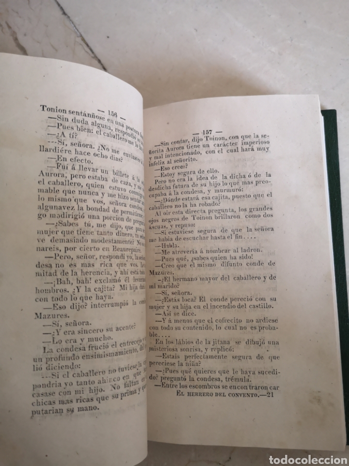 Libros antiguos: El herrero del convento Ponson du Terrail. 1869 - Foto 4