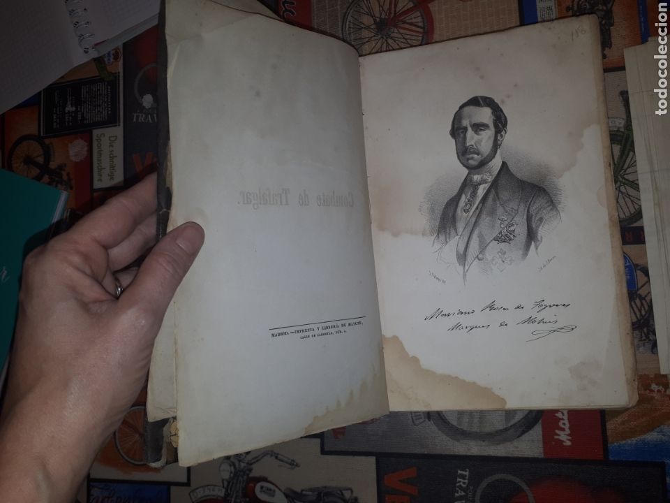 Libros antiguos: Combate de Trafalgar. Batalla naval. M, MARLIANI. - Foto 4