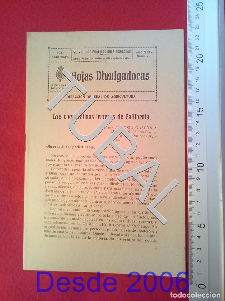Old books: TUBAL 1930 VENTA DE SEMILLAS HOJAS DIVULGADORAS AGRICULTURA ABRIL 7 ENV&Iacute;O 1 &euro; 2019 U14