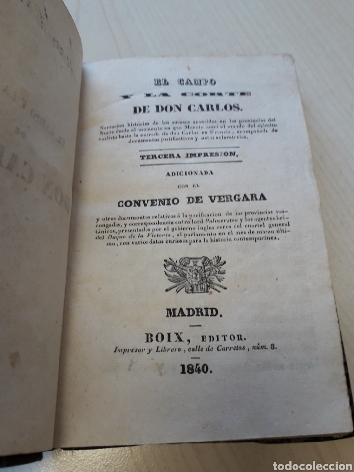 Libros antiguos: EL CAMPO Y LA CORTE DE DON CARLOS - Foto 5