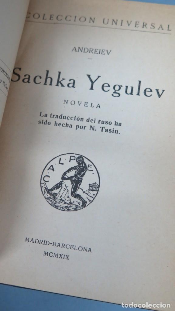 Libros antiguos: 1919.- SACHKA YEGULEV. ANDREIEV - Foto 2