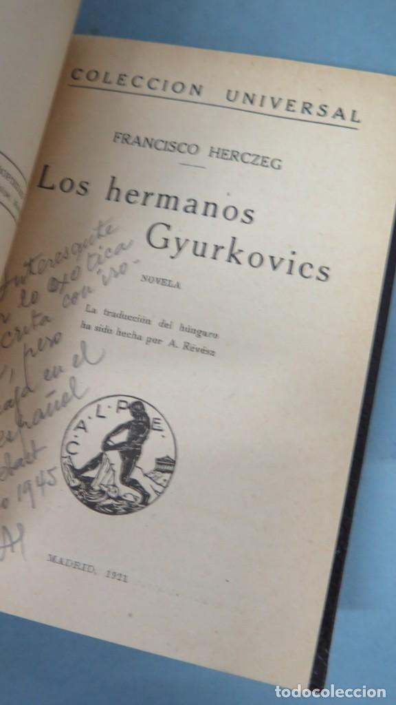 Libros antiguos: 1921.- LOS HERMANOS GYURKOVICS. HERCZEG - Foto 2