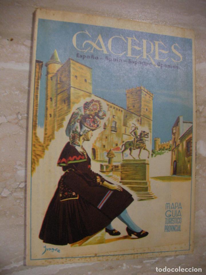 Libros antiguos: ANTIGUO MAPA GUIA DE CACERES - Foto 1