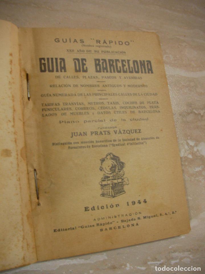 Libros antiguos: ANTIGUO MAPA DE BARCELONA - Foto 2