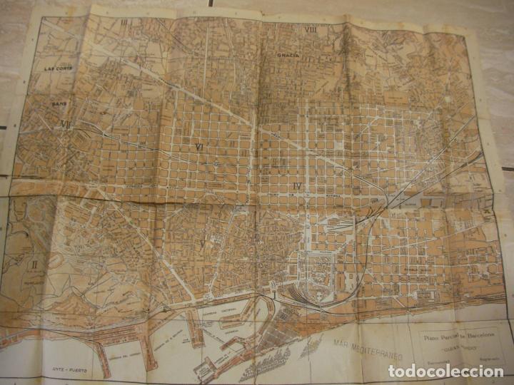 Libros antiguos: ANTIGUO MAPA DE BARCELONA - Foto 3