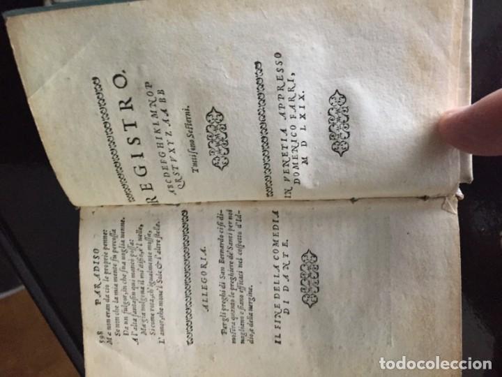 Libros antiguos: Dante -La divina comedia -1569 - Foto 4