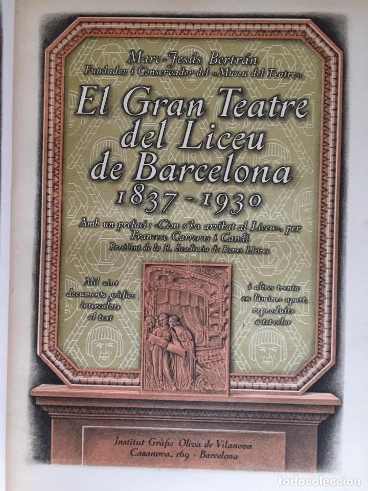 Old books: el gran teatro liceu de barcelona ,1931