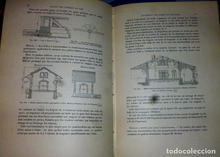Libros antiguos: TRATADO COMPLETO DE FERROCARRILES, 3 tomos - Foto 7