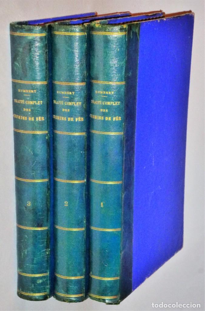 Libros antiguos: TRATADO COMPLETO DE FERROCARRILES, 3 tomos - Foto 1