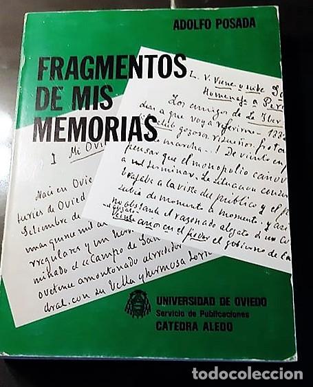 Libros antiguos: FRAGMENTOS DE MIS MEMORIAS. A. POSADA - Foto 1