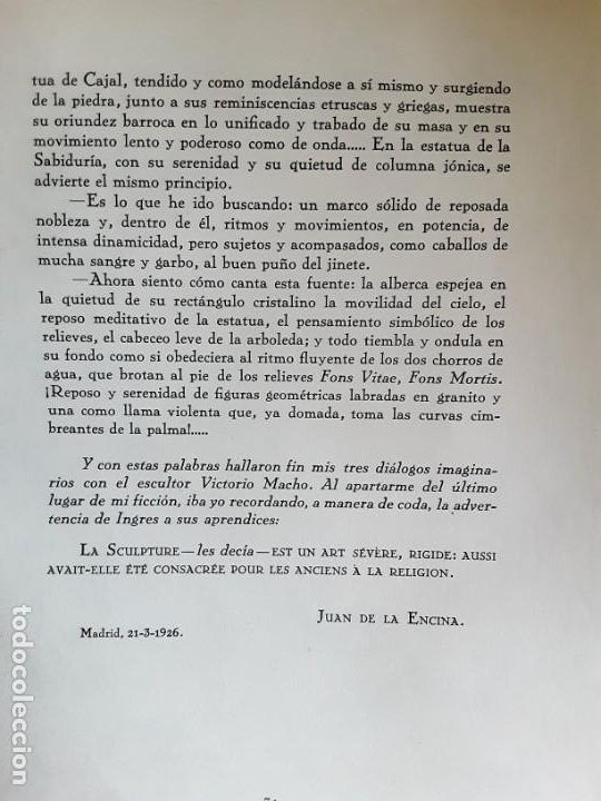 Libros antiguos: Monograf&iacute;a de Victorio Macho. 1926 - Foto 3