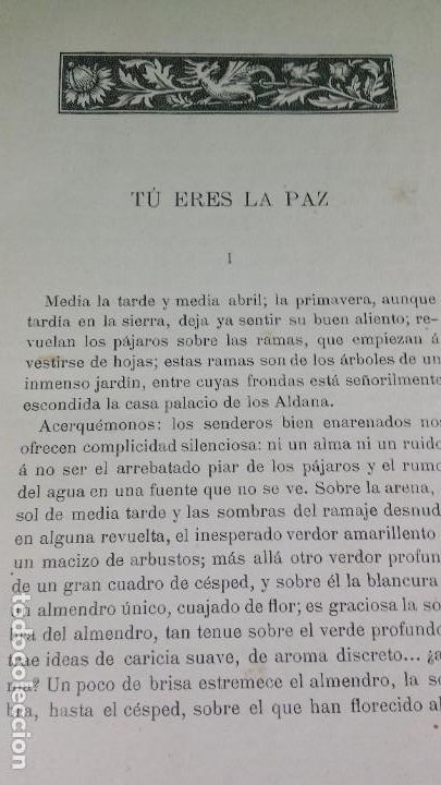 Libros antiguos: 1.906 TU ERES LA PAZ. EUSEBIO MART&Iacute;NEZ SIERRA. - Foto 5