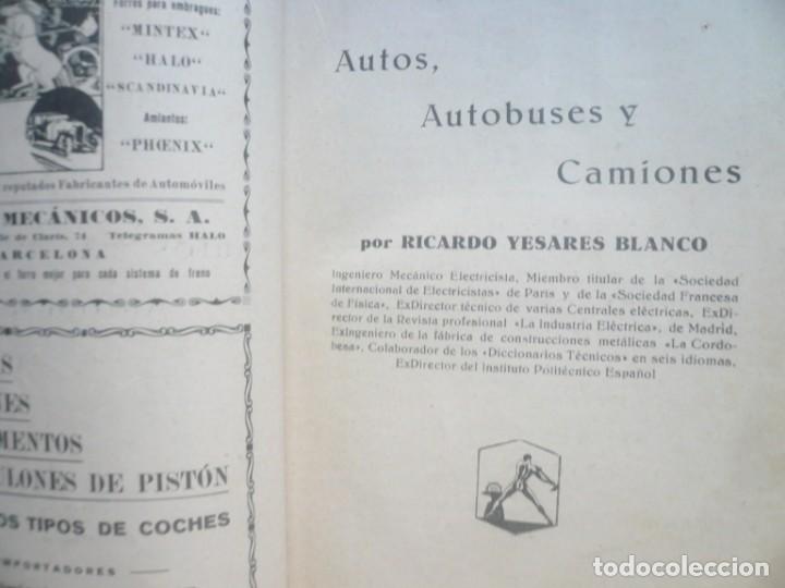 Libros antiguos: Autobuses y camiones ( 1932) - Foto 3