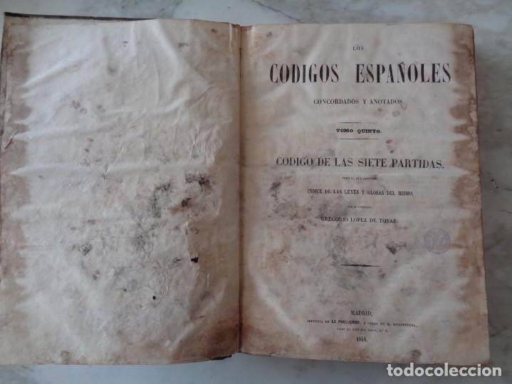 Libros antiguos: CODIGOS ESPA&Ntilde;OLES - Foto 5