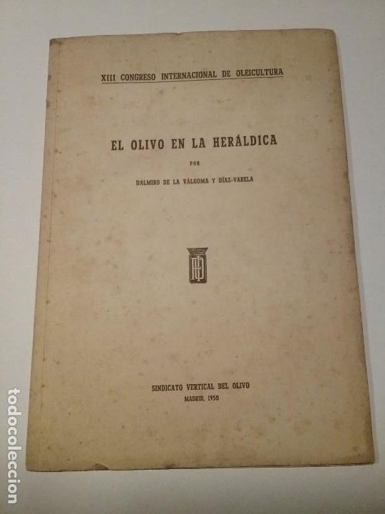 Libros antiguos: El olivo en la her&aacute;ldica - Foto 2