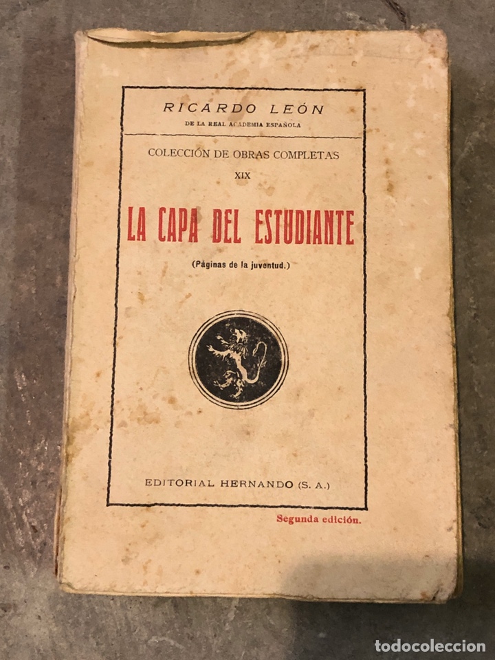 Libros antiguos: La capa del estudiante 1929 - Foto 1