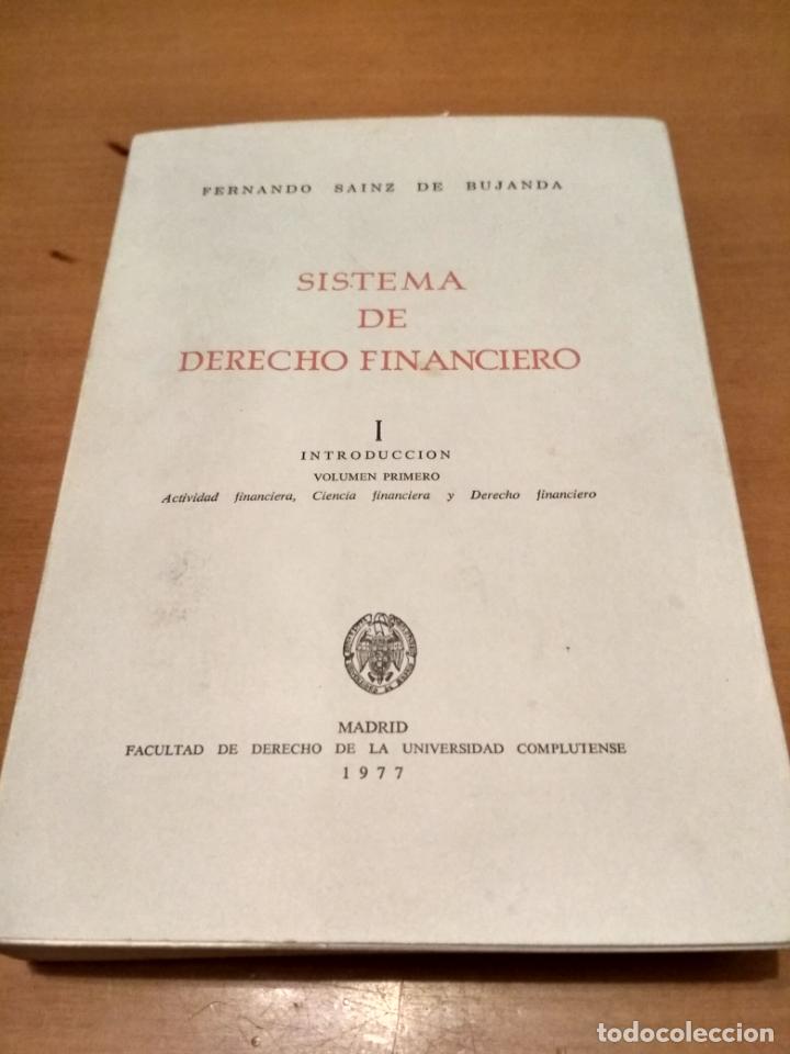Libros antiguos: Sistema de derecho financiero I - Foto 1