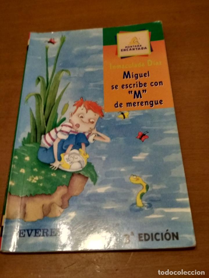 Libros antiguos: Miguel se escribe con M de merengue - Foto 1