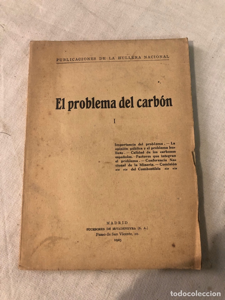 Libros antiguos: El problema del carb&oacute;n - Foto 1