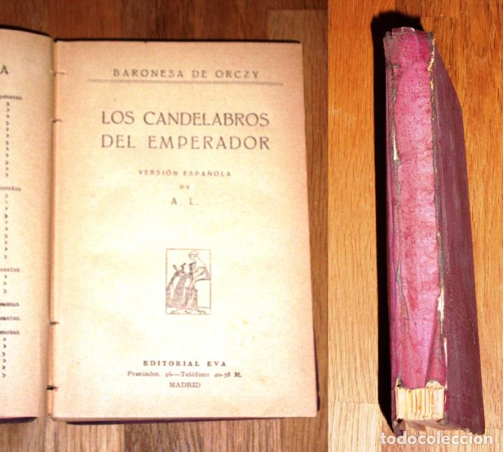 Libros antiguos: ORCZY, Baronesa de. Los candelabros del emperador - Foto 1