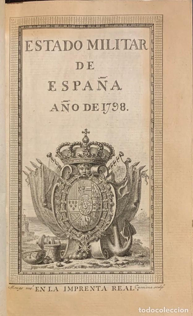 Libros antiguos: Estado Militar de Espa&ntilde;a, a&ntilde;o de 1798 - Foto 3