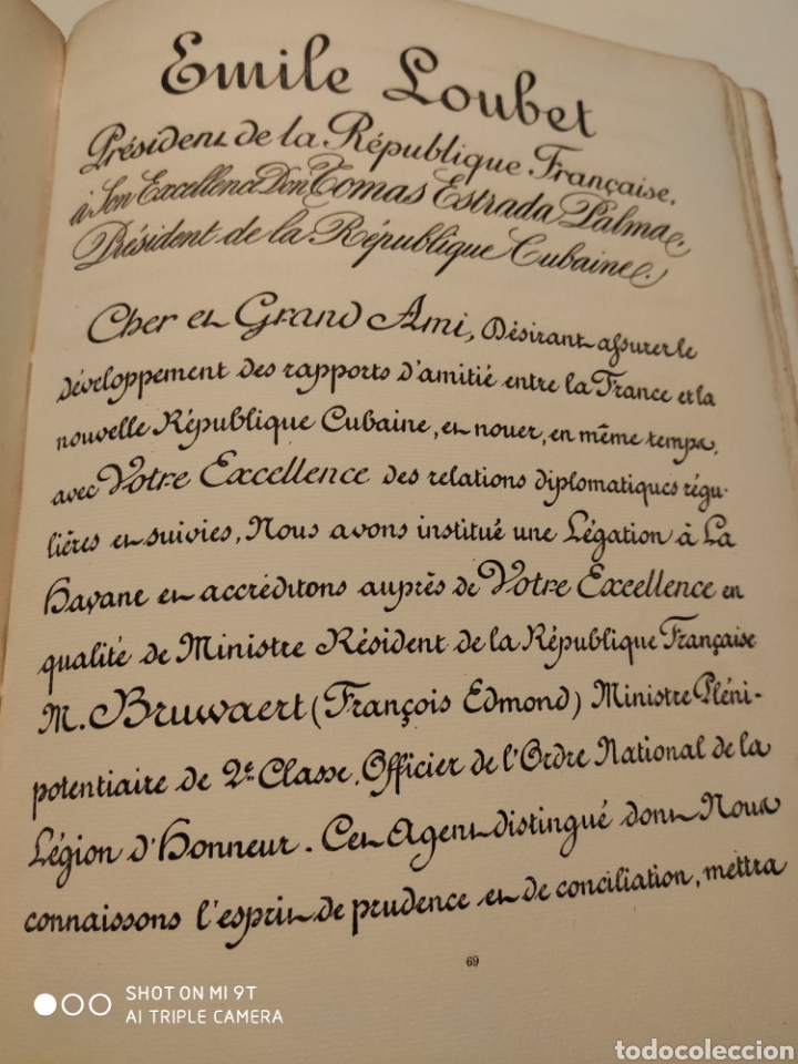 Libros antiguos: Documentos Internacionales Reconocimiento de la Rep&uacute;blica de Cuba 1904 - Foto 10