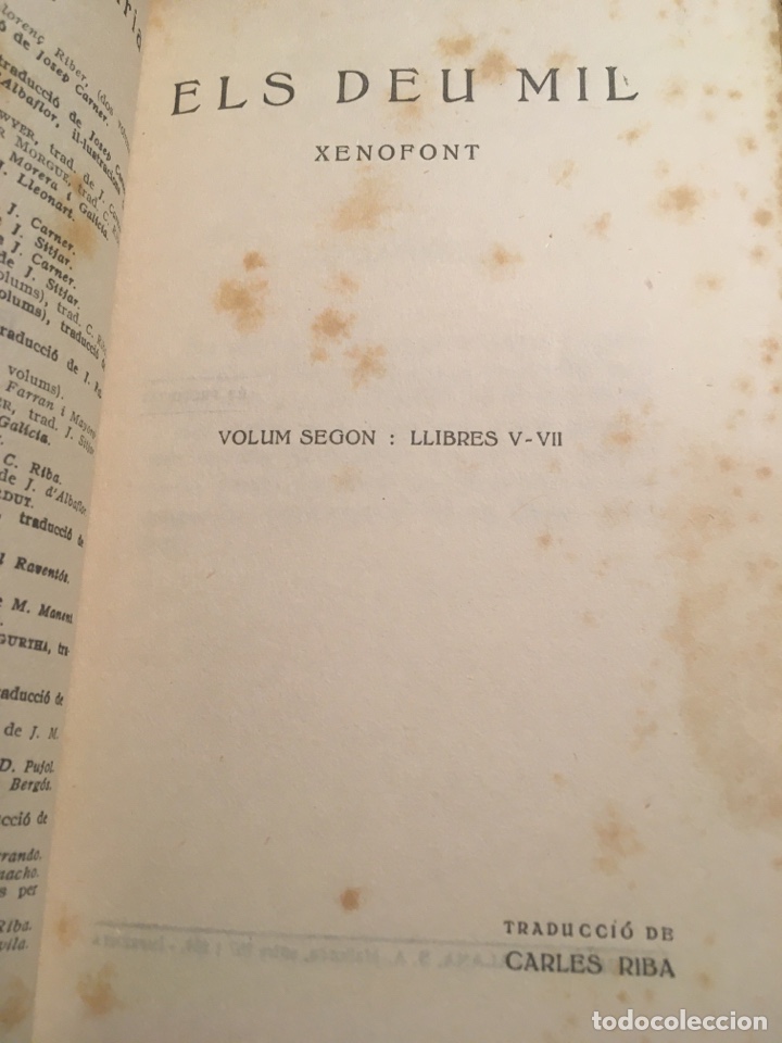 Libros antiguos: Els deu mil. Vol 2: llibres V-Vll - Foto 2