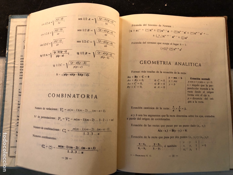 Libros antiguos: Problemas de examen de grado - Foto 2