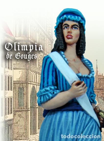 Libros antiguos: Olimpia de Gouges, figura en resina. Feminismo - Foto 3