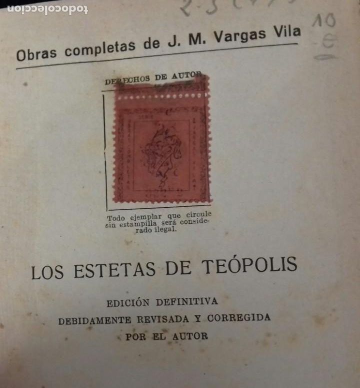 Libros antiguos: LOS ESTETAS DE TEOPOLIS. VARGAS VILA. RAMON SOPENA 192? - Foto 4