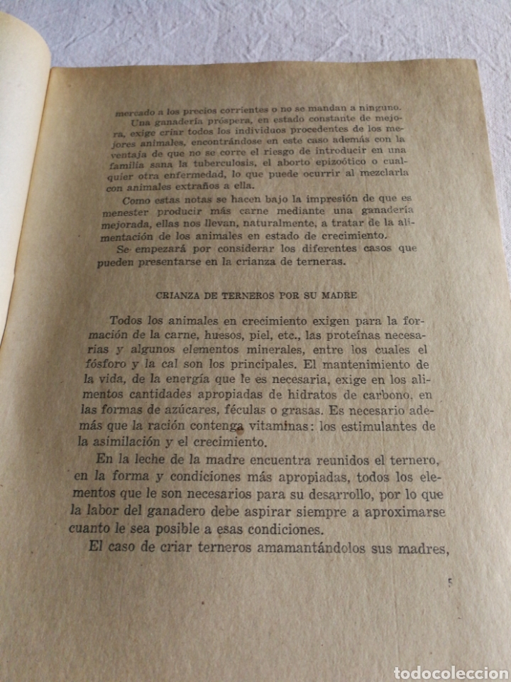 Libros antiguos: CRIANZA DE TERNEROS - Foto 4