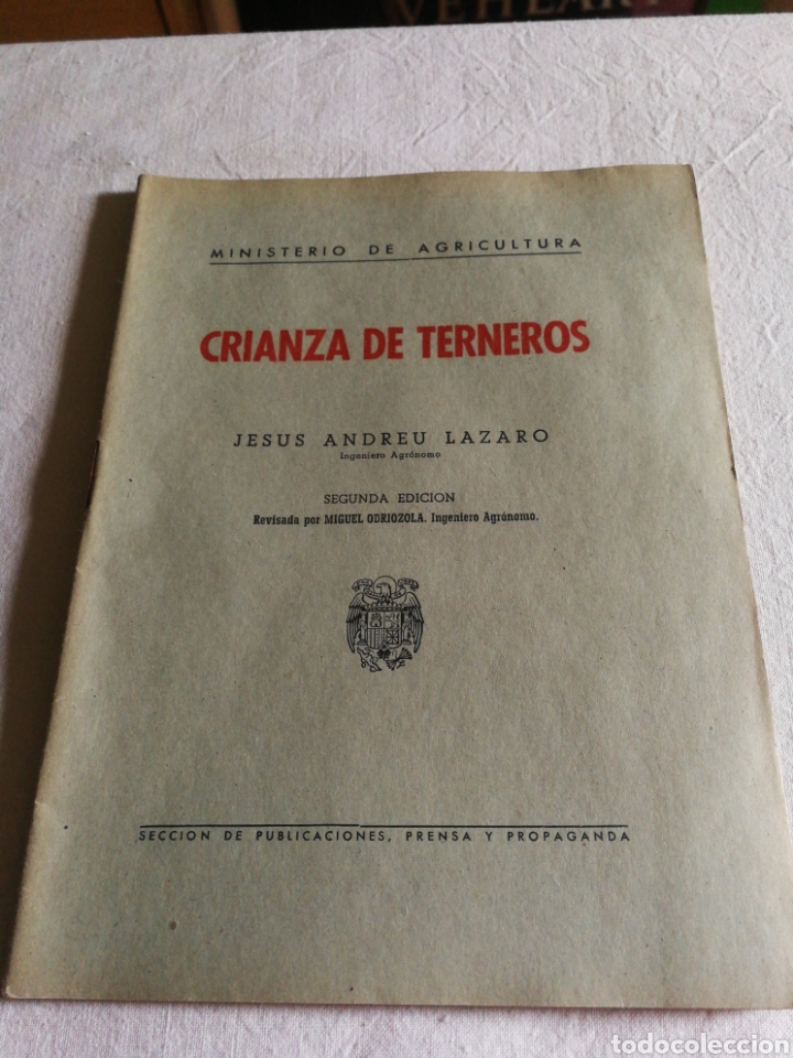 Libros antiguos: CRIANZA DE TERNEROS - Foto 1