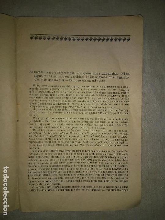 Libros antiguos: CLAR Y CATALA - A&Ntilde;O 1906 - MARCEL RIU - CATALANISME. - Foto 3