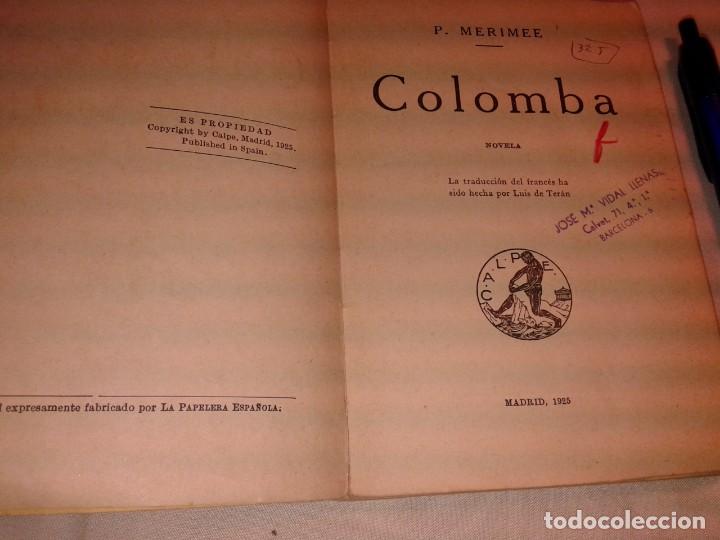 Libros antiguos: COLOMBA 1925, P. MERIMEE - Foto 2