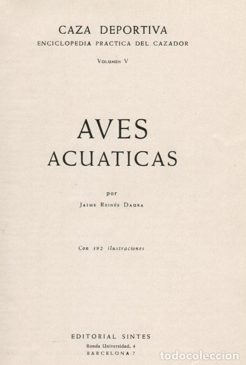 Libros antiguos: AVES ACUATICAS - Foto 1
