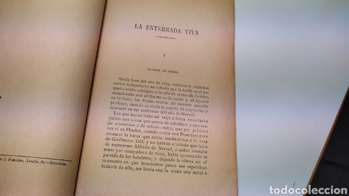 Libros antiguos: Colecci&oacute;n Hispano - Americana - La enterrada viva - Alejandro Dumas - Foto 4