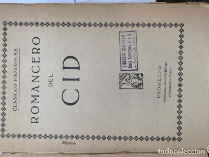 Libros antiguos: Romancero del Cid - Foto 2