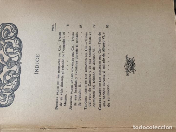 Libros antiguos: Romancero del Cid - Foto 4