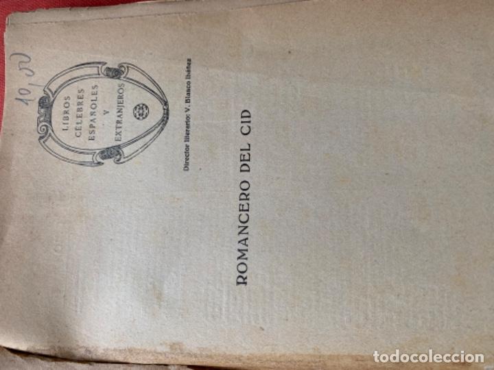 Libros antiguos: Romancero del Cid - Foto 5