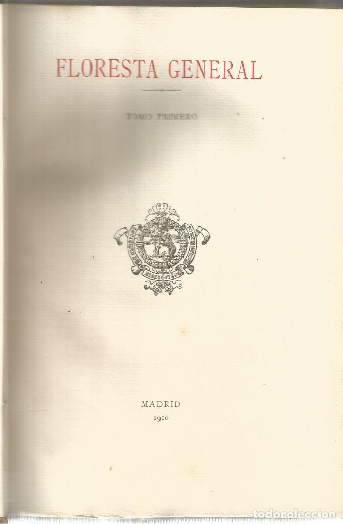 Libros antiguos: Floresta general. 2 tomos - OYANGUREN, PABLO (Pr&oacute;logo) - Foto 3