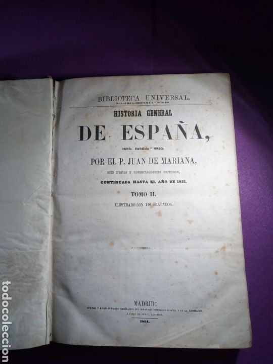 Libros antiguos: Historia de Espa&ntilde;a. 1854. - Foto 1