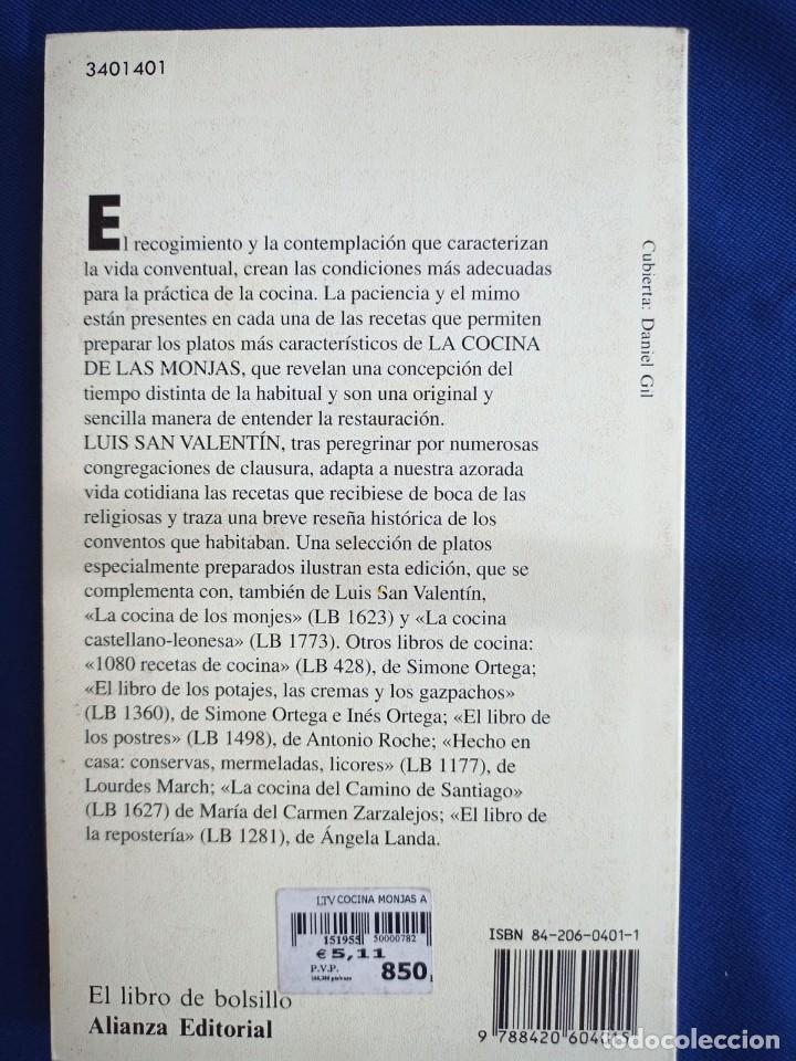 Libros antiguos: LA COCINA DE LAS MONJAS - LUIS SAN VALENTIN,1997 - Foto 2