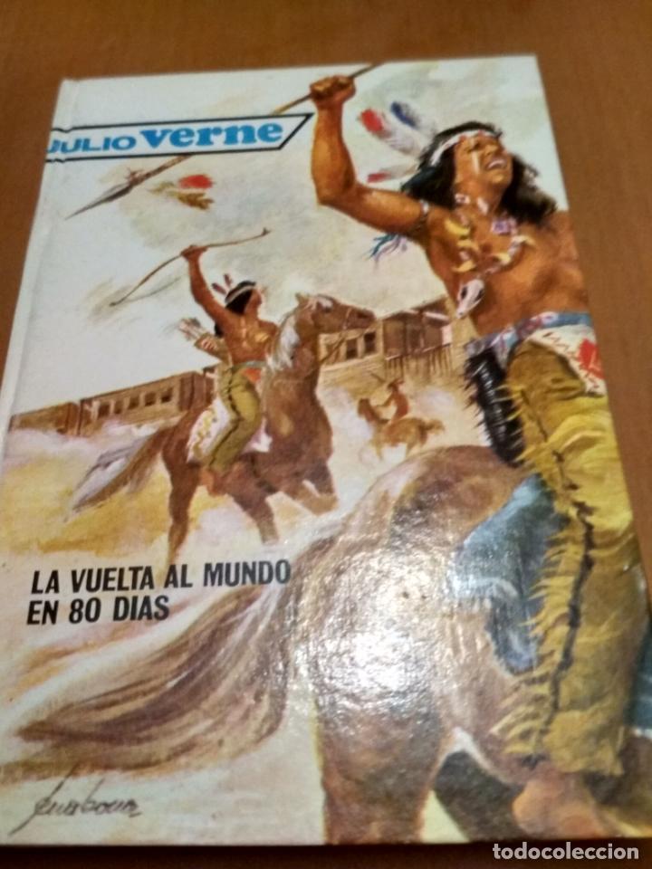 Libros antiguos: La vuelta al mundo en 80 d&iacute;as - Foto 1