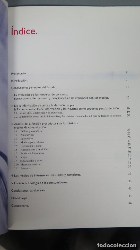 Libros antiguos: EL PODER PRESCRIPTOR DE LAS REVISTAS. ESTUDIO DE INTERACCION CON LOS MEDIOS - Foto 2