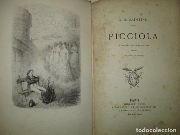 Libros antiguos: PICCIOLA. SAINTINE, X.B. c.1890. - Foto 1
