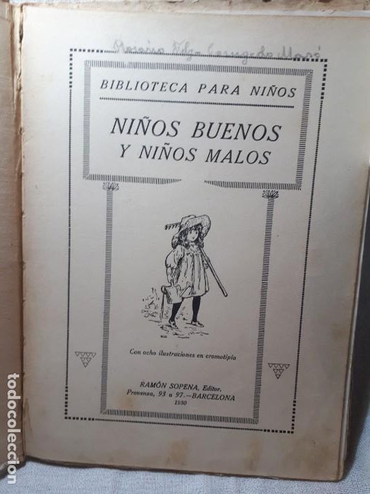 Libros antiguos: Ni&ntilde;os buenos y ni&ntilde;os malos 1.930 - Foto 3