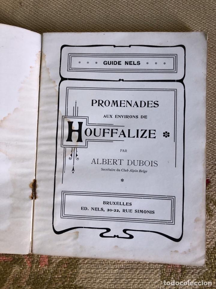 Libros antiguos: PROMENADES Aux ENVIRONS DE HOUFFALIZE - Foto 2
