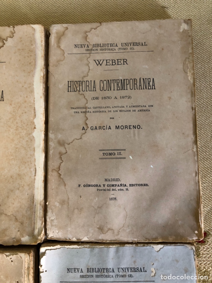 Libros antiguos: HISTORIA CONTEMPOR&Aacute;NEA - WEBBER - 4 Tomos - Foto 3