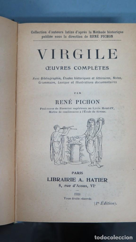 Libros antiguos: 1926.- OEUVRES COMPLETES. VIRGILE - Foto 2